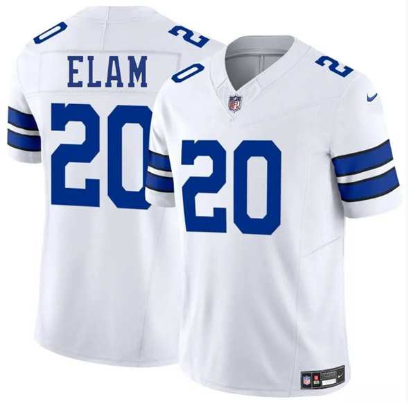 Men & Women & Youth Dallas Cowboys #20 Kaiir Elam White 2025 F.U.S.E. Vapor Untouchable Limited Stitched Jersey